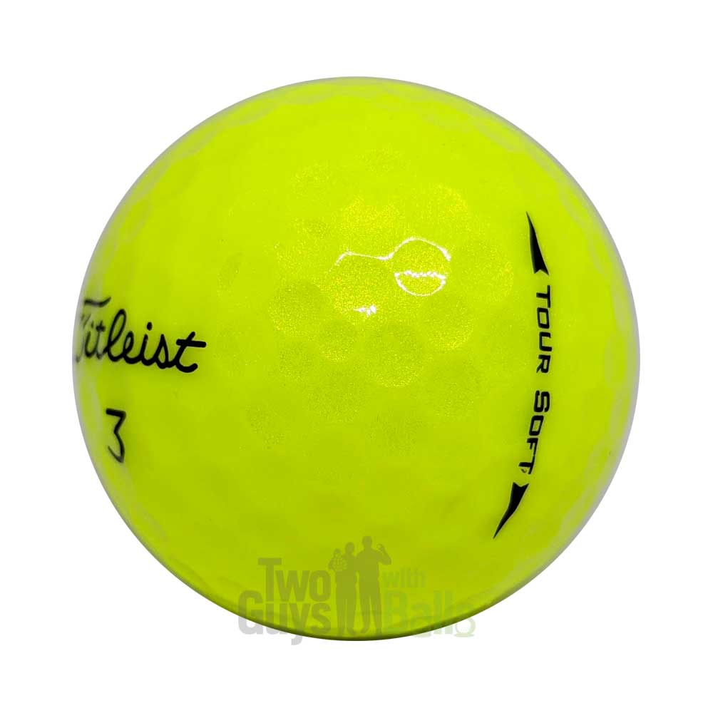 titleist tour soft yellow used golf balls